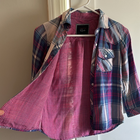 Little Rails super soft plaid shirt (size 8-9) - Picture 2 of 3